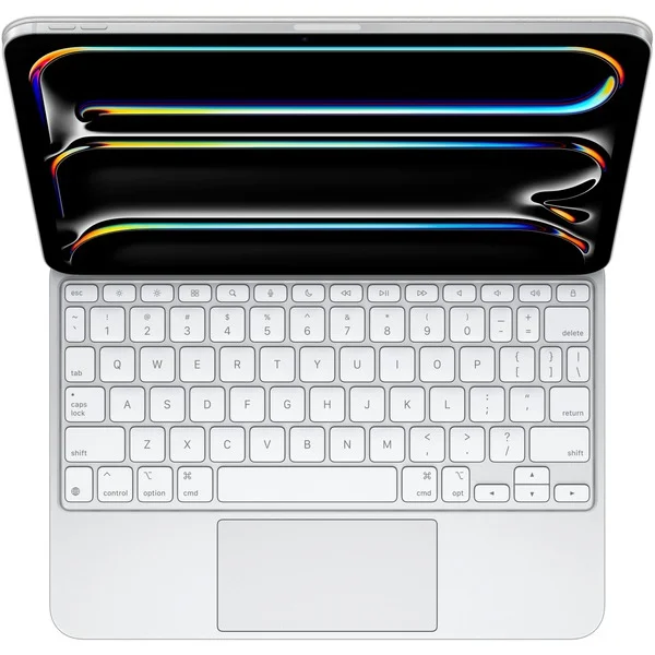 Apple Magic Keyboard für 11" iPad Pro (M4), Tastatur (weiß, US-Layout, Scherenmechanik)