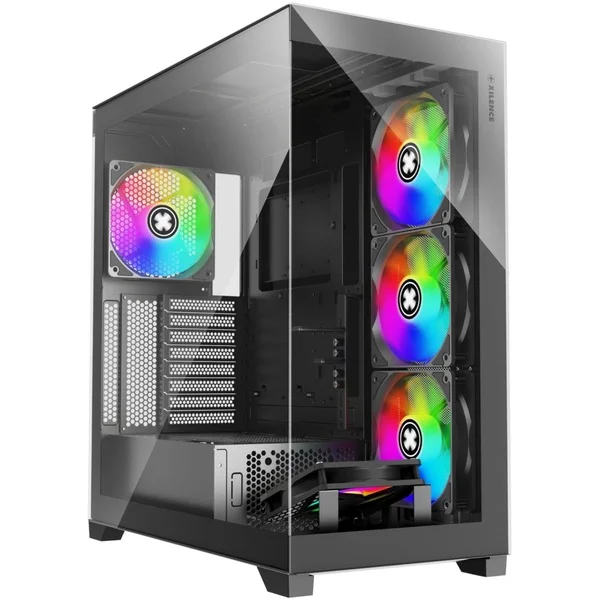 Xilence XILENT Gleam, Tower-Gehäuse (schwarz, Tempered Glass)