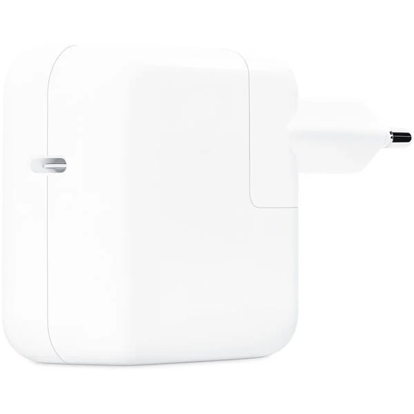 Apple USB-C Power Adapter MW2G3ZM, 30 Watt, Ladegerät (weiß, 1x USB-C, ohne Kabel)