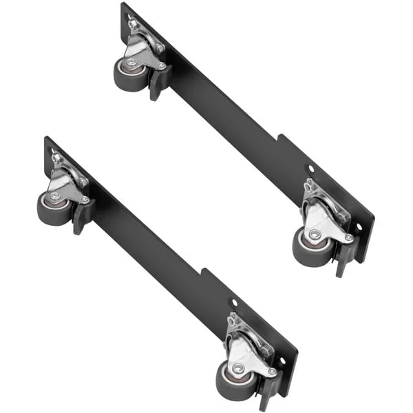 SilverStone Satz mit 2 verbundenen 360°-Lenkrollen SST-RAC-SRW-002, Rack-Gehäuse (schwarz, 2 Stück)