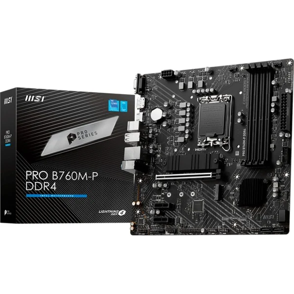 MSI B760M-P DDR4, Mainboard (schwarz)