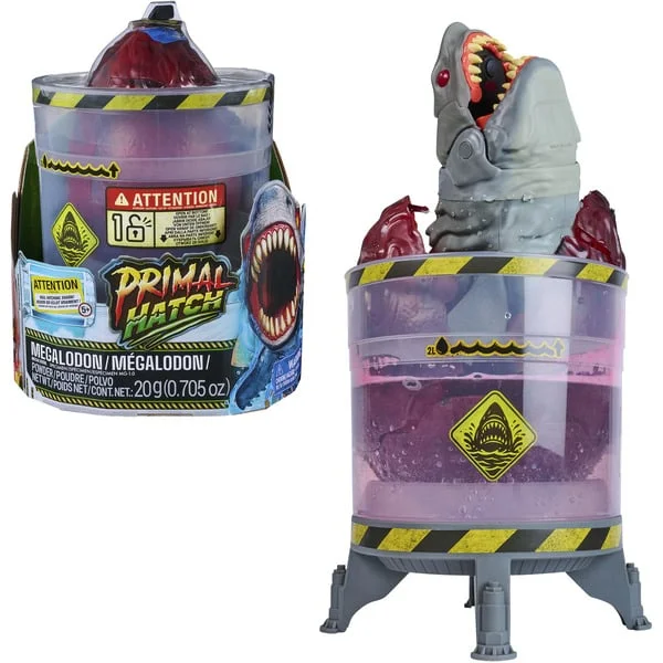 Spin Master Primal Hatch - Interaktiver Megalodon Hai im Ei, Spielfigur (über 80 Soundeffekte und Reaktionen)