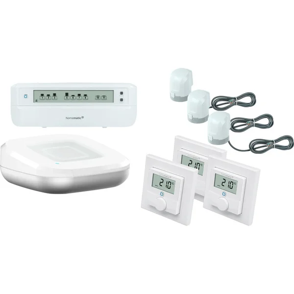 Homematic IP Set Fußbodenheizung für 3 Räume
