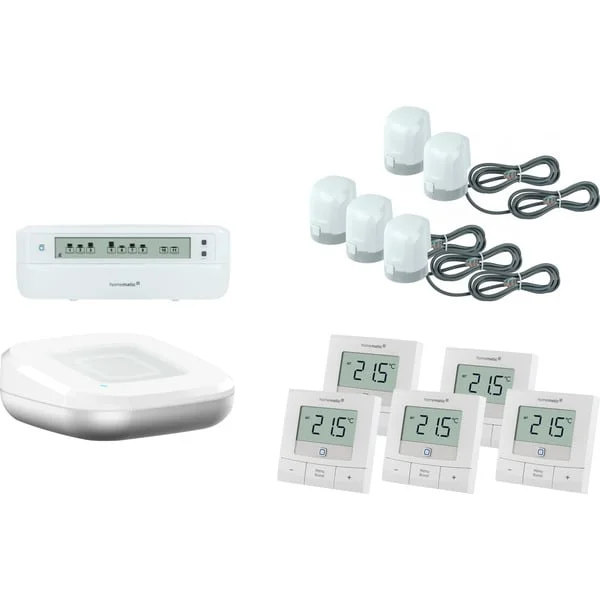 Homematic IP Set Fußbodenheizung - basic für 5 Räume