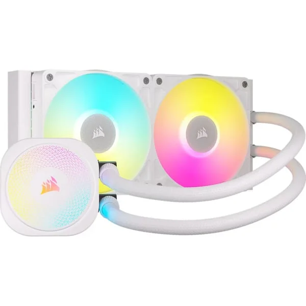Corsair iCUE LINK TITAN 240 RX RGB Generalüberholt, Wasserkühlung (weiß)