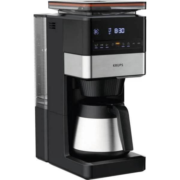 Krups Grind Aroma XL KT8428 mit Mahlwerk, Filtermaschine (schwarz/edelstahl, Thermokanne)