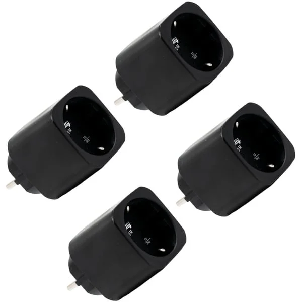 Shelly Plug M Gen3, Schaltsteckdose (schwarz, 4er Pack)
