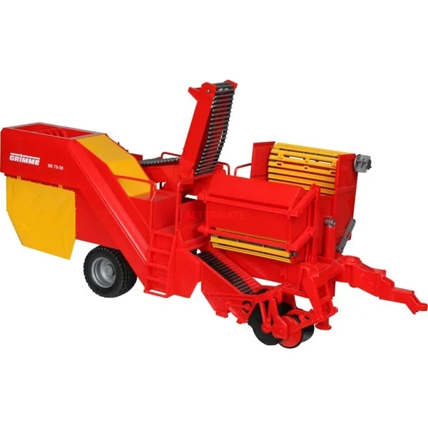 bruder 02130 Grimme SE 75-30 Kartoffelvollernter mit 80 Kartoffelimitaten, Modellfahrzeug
