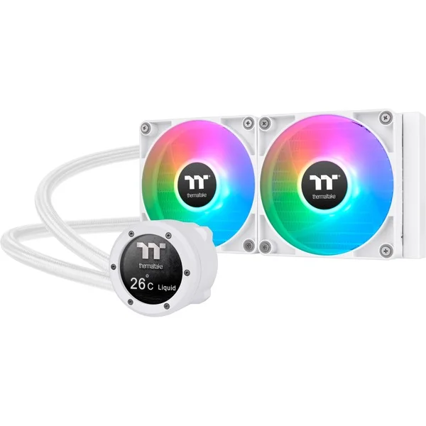Thermaltake TH240 V2 Ultra ARGB Sync AIO Liquid Cooler Snow Edition, Wasserkühlung (weiß)