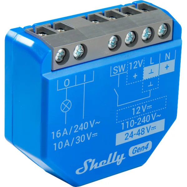 Shelly 1 Gen4 , Relais (blau, 4er Pack)