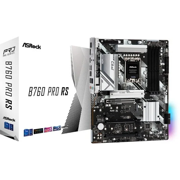 ASRock B760 Pro RS, Mainboard (weiß/schwarz)