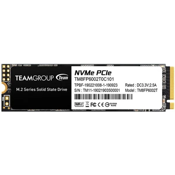 Team Group MP33 2 TB, SSD (PCIe 3.0 x4, NVMe 1.3, M.2 2280)