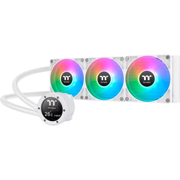 Thermaltake TH360 V2 Ultra ARGB Sync AIO Liquid Cooler Snow Edition, Wasserkühlung (weiß)