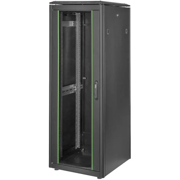Digitus Netzwerkschrank Unique Serie - 600x600 mm (BxT), IT-Schrank (schwarz, 32 Höheneinheiten)