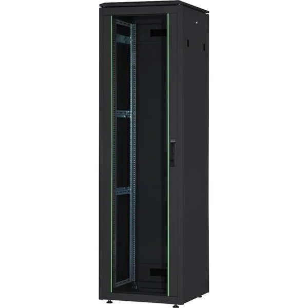 Digitus Netzwerkschrank Unique Serie - 600x800 mm (BxT), IT-Schrank (schwarz, 26 Höheneinheiten)