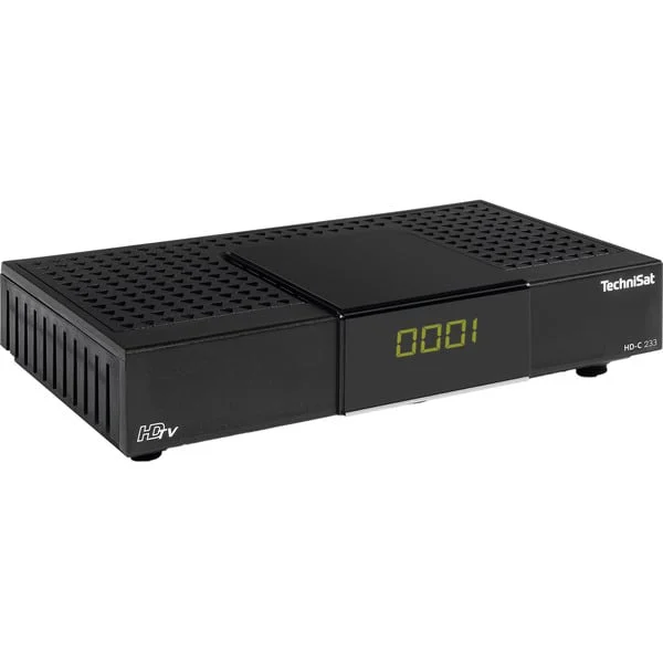 TechniSat Set-Top-Box DVB-C Single-Tuner Free to air mit elektronischem Programmführer (schwarz, Retail)