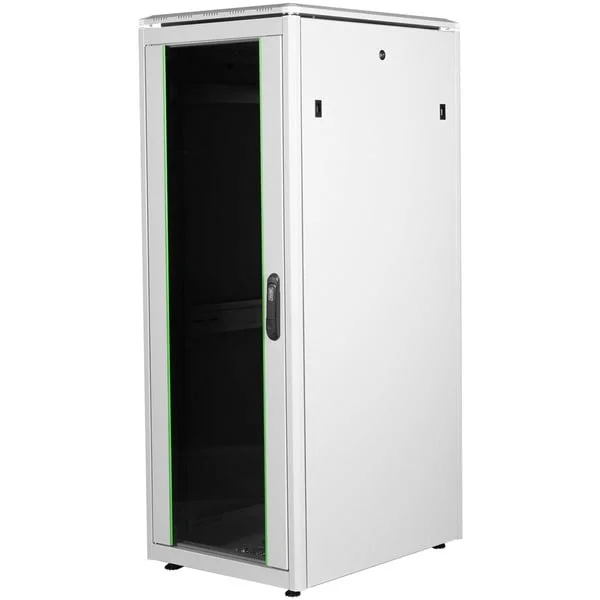 Digitus Netzwerkschrank Unique Serie - 600x800 mm (BxT), IT-Schrank (hellgrau, 32 Höheneinheiten)