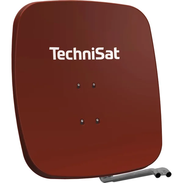 TechniSat Satellitenspiegel 65 Zentimeter Plus Aluminium, Sat-Spiegel (rot, Retail)
