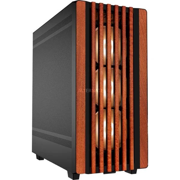 Sharkoon Rebel C70M RGB , Tower-Gehäuse (schwarz/holz)