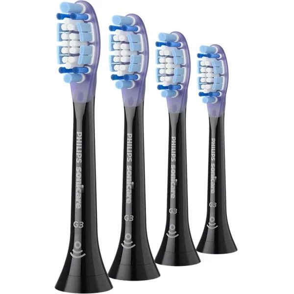 Philips Sonicare G3 Premium Gum Care HX9054/88, 4er, Aufsteckbürste (schwarz/lila)