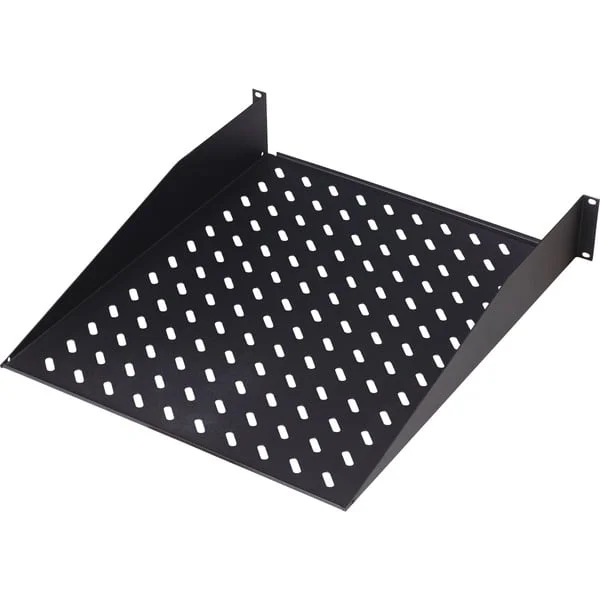 Digitus Fachboden zum Festeinbau in 483 mm (19")-Schränke (schwarz, 2 Höheneinheiten)