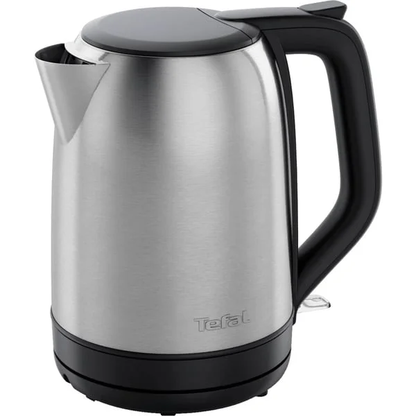 Tefal KO5S0DE Subito , Wasserkocher (edelstahl/schwarz, 2.400 Watt, 1,7 Liter)