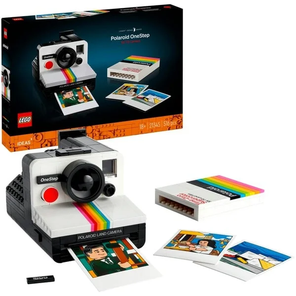 LEGO 21345 Ideas Polaroid OneStep SX-70 Sofortbildkamera, Konstruktionsspielzeug