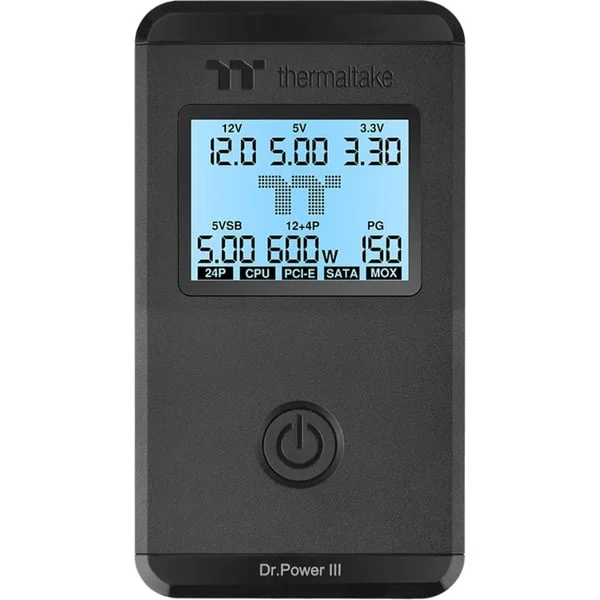Thermaltake Dr. Power III Netzteil-Testgerät, Messgerät (schwarz)