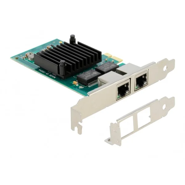 DeLOCK PCIe x1 auf 2x RJ45 Gbit, LAN-Adapter (Intel® i350)