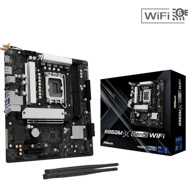 ASRock B860M-X GEN5 WiFi, Mainboard (schwarz/silber)
