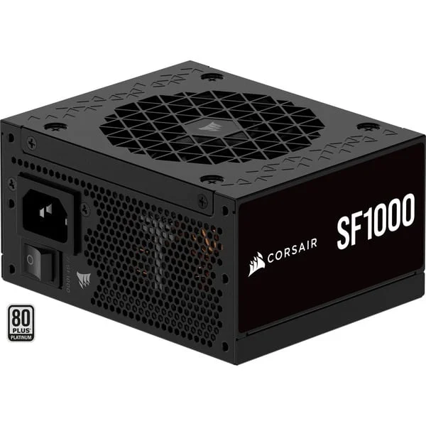 Corsair SF1000, PC-Netzteil (schwarz, 1x 12VHPWR, 3x PCIe, Kabelmanagement, 1000 Watt)