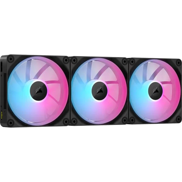 Corsair iCUE LINK LX120 RGB Triple Generalüberholt, Gehäuselüfter (schwarz, 3er Pack, 120 mm)