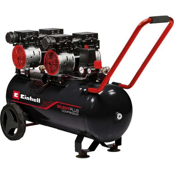 EINHELL Kompressor TE-AC 270/50 Silent Plus (schwarz/rot, 1.500 Watt)