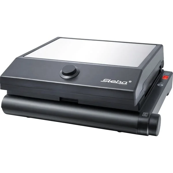 Steba Multi-Snack-Maker 3in1 SG 55, Sandwichmaker (schwarz, 1.100 Watt, mit 3 Platten-Sets)