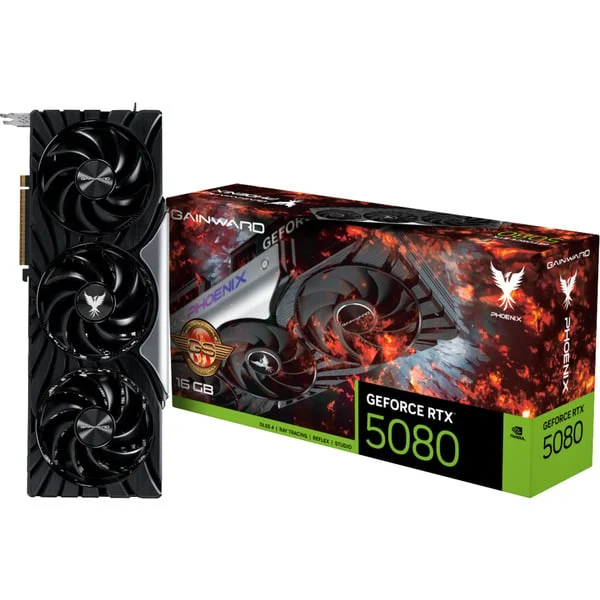 Gainward GeForce RTX 5080 Phoenix GS V1, Grafikkarte (DLSS 5, 3x DisplayPort, 1x HDMI 2.1)