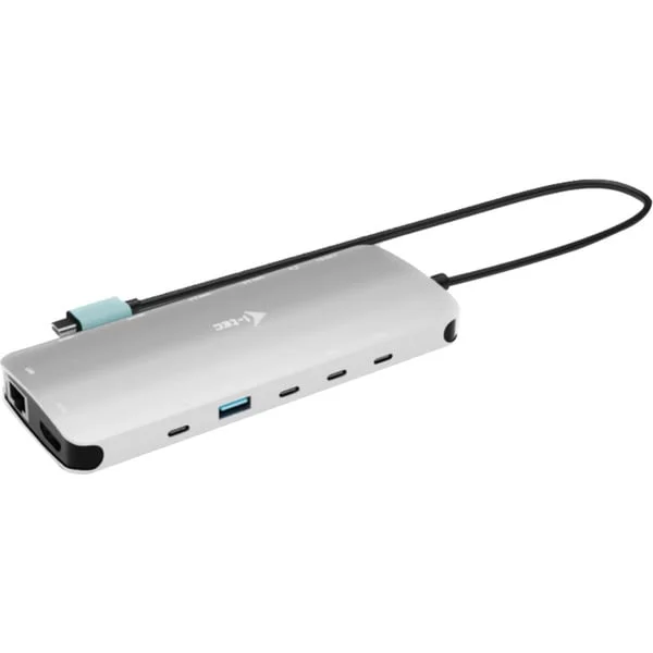 i-tec USB-C Metal Nano 3x Display Dock, Dockingstation (aluminium, 2x HDMI, 1x USB-C Vvideo, Power Delivery 140W)