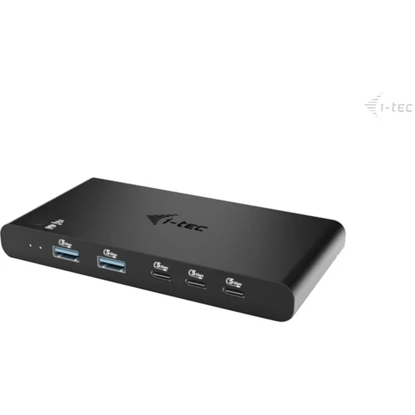 i-tec KVM HDMI Docking Station, Dockingstation (schwarz, 2 Ausgangsgeräte, Power Delivery 2x 100W, HDMI)