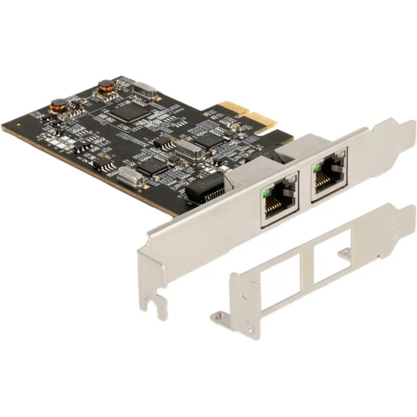 DeLOCK PCI Express x2 Karte auf 2 x RJ45 2,5 Gigabit, LAN-Adapter