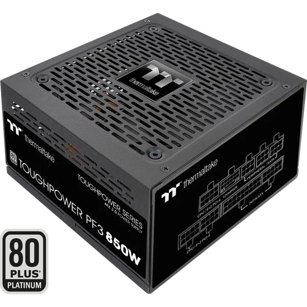 Thermaltake Toughpower PF3 850W, PC-Netzteil (schwarz, 1x 12-Pin High Power GPU, 5x PCIe, Kabel-Management, 850 Watt)