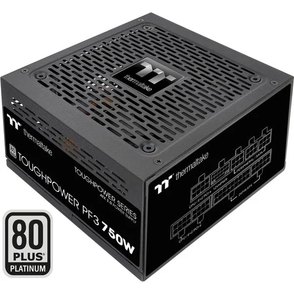 Thermaltake Toughpower PF3 750W, PC-Netzteil (schwarz, 1x 12-Pin High Power GPU, 5x PCIe, Kabel-Management, 750 Watt)