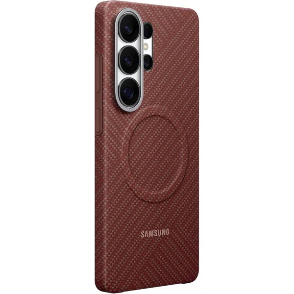 Samsung Carbon Magnet Case, Handyhülle (rot, Samsung Galaxy S26 Ultra)