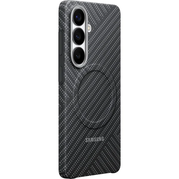 Samsung Carbon Magnet Case, Handyhülle (dunkelgrau, Samsung Galaxy S26)