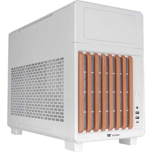 Thermaltake TR200 WS Snow White, Tower-Gehäuse (weiß/holz)
