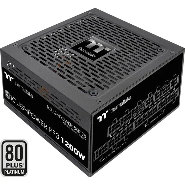 Thermaltake Toughpower PF3 1200W, PC-Netzteil (schwarz, 1x 12-Pin High Power GPU, 6x PCIe, Kabel-Management, 1200 Watt)