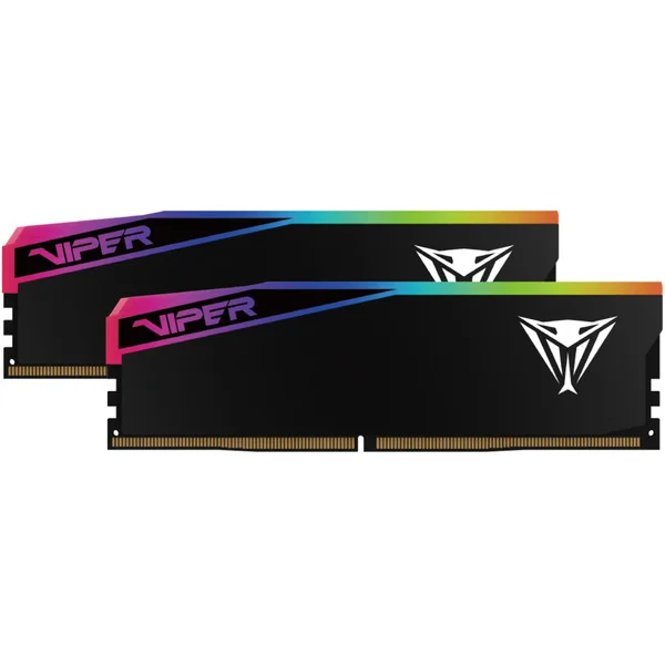 Patriot DIMM 32 GB DDR5-6000 (2x 16 GB) Dual-Kit, Arbeitsspeicher (schwarz, VEUR532G6036K, VIPER Elite 5 RGB, INTEL XMP, AMD EXPO)