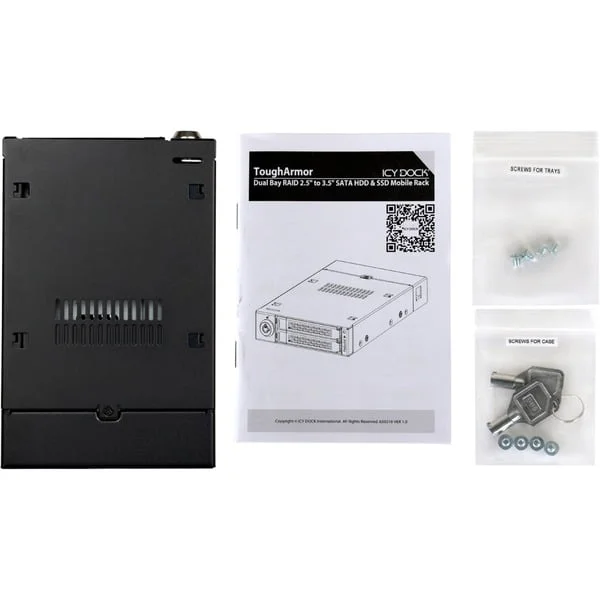 Icy Dock ToughArmor MB992SKR-B, Wechselrahmen (schwarz)