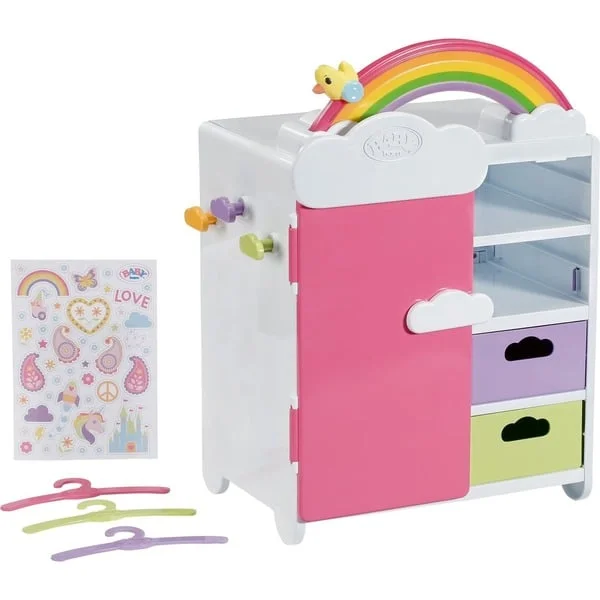 ZAPF Creation BABY born® Regenbogen Schrank, Puppenmöbel