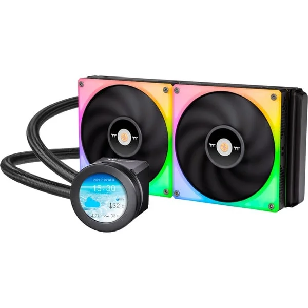Thermaltake TOUGHLIQUID Ultra 280 RGB AIO Liquid Cooler 280mm, Wasserkühlung (schwarz)