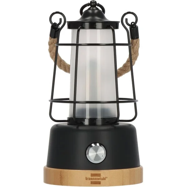Brennenstuhl Akku Campinglampe CAL 1 AC, LED-Leuchte (schwarz/holz)