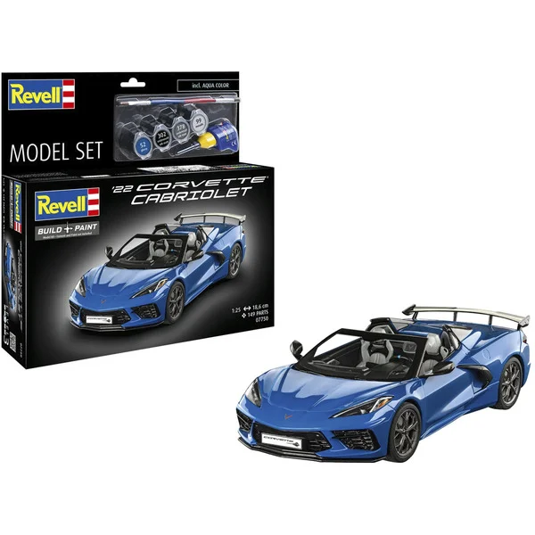 Revell Model Set Corvette C8 Cabriolet, Modellfahrzeug (Maßstab: 1:25)